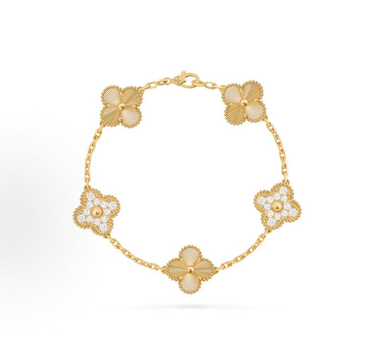 Pulso van cleef - oro con piedras